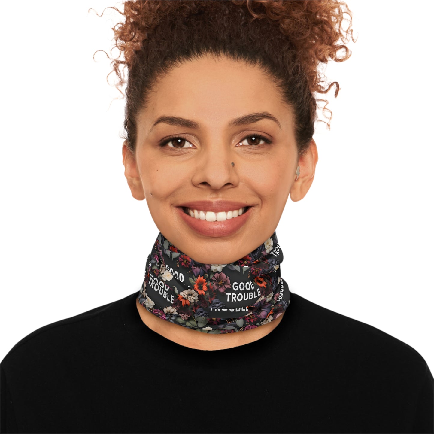 Winter Neck Gaiter With Drawstring