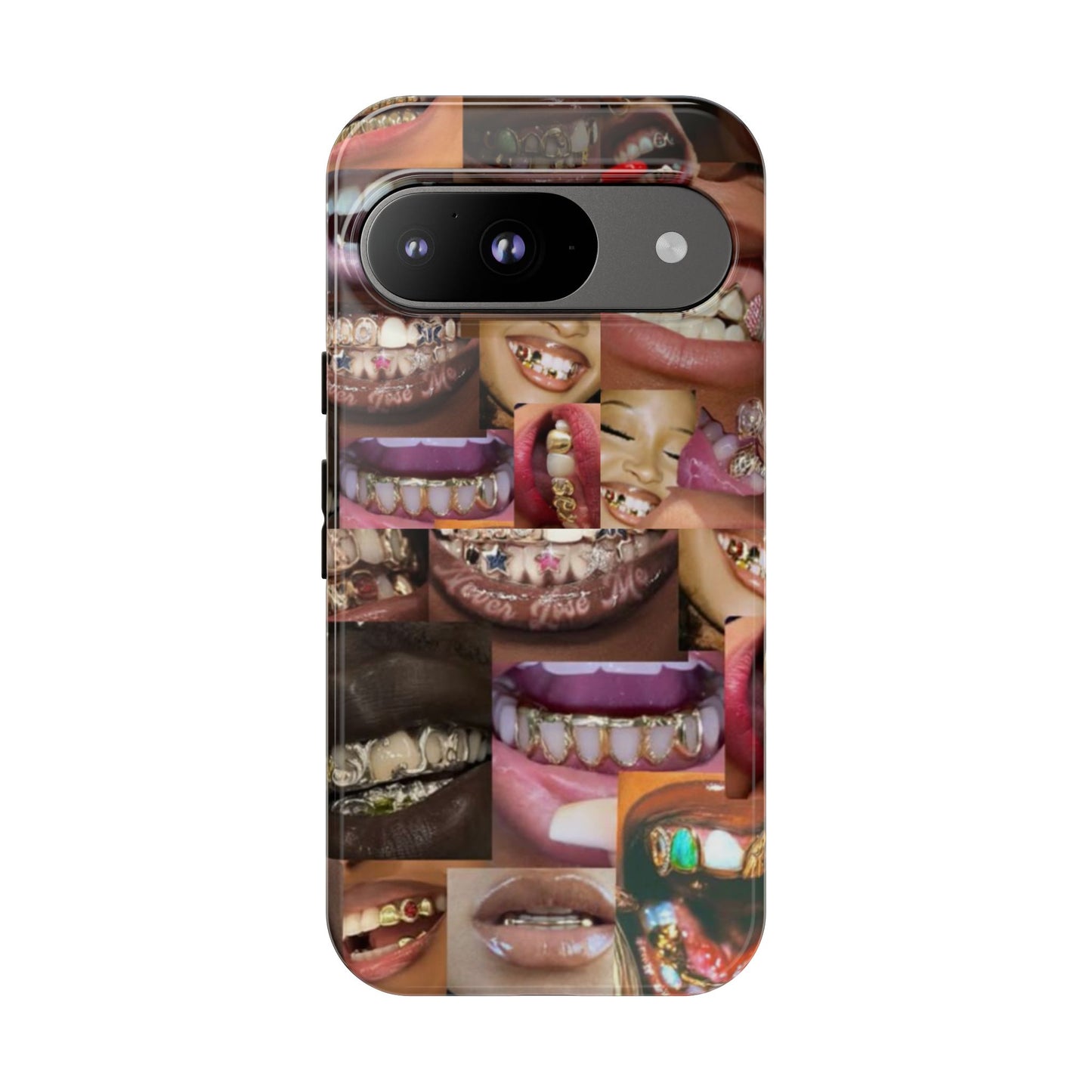 Gold Grillz Bold Phone Case, For The Culture Tough Phone Cover, Statement Accessory, Unique Tech Gift