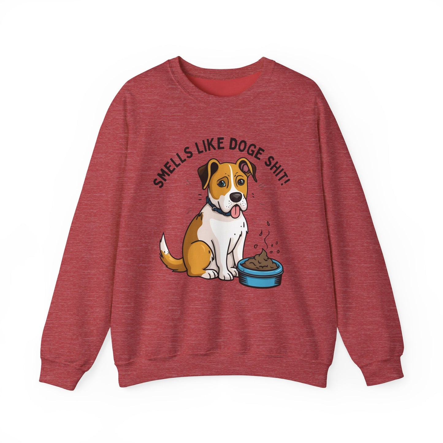Funny Dog Lover Sweatshirt - 'Smells Like Doge Sh*t!' Crewneck