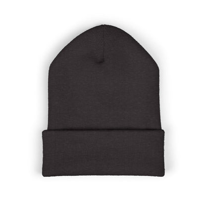 Tired Cuffed Beanie, Embroidered Beanie Hat, Eco-Friendly Accessories, Winter Warm Hat