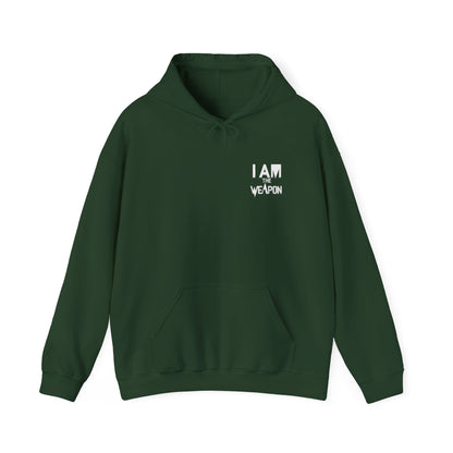 I Am The Weapon Unisex Heavy Blend Hooded Sweatshirt - Empowering Comfort for Every Occasion