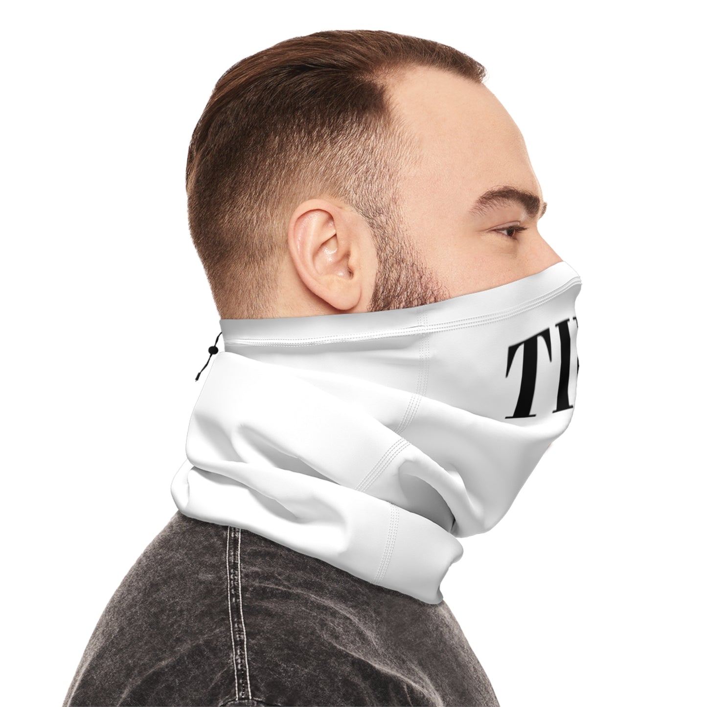 Winter Neck Gaiter With Drawstring