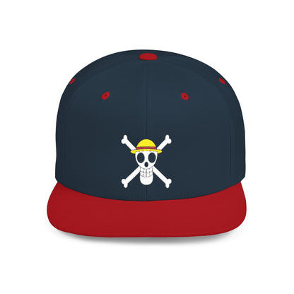 Straw Hat Pirates' Jolly Roger Embroidered Snapback Cap