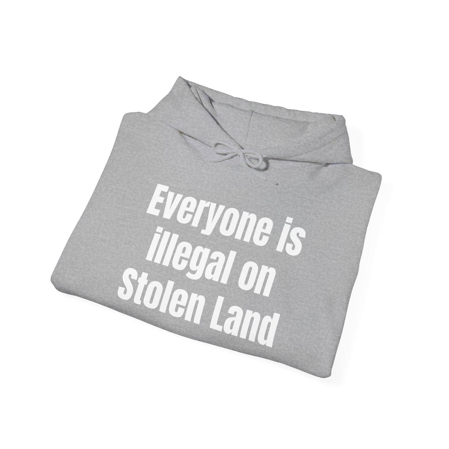 Everyone is illegal on Stolen Land  - Unisex Heavy Blend™ Hooded Sweatshirt
