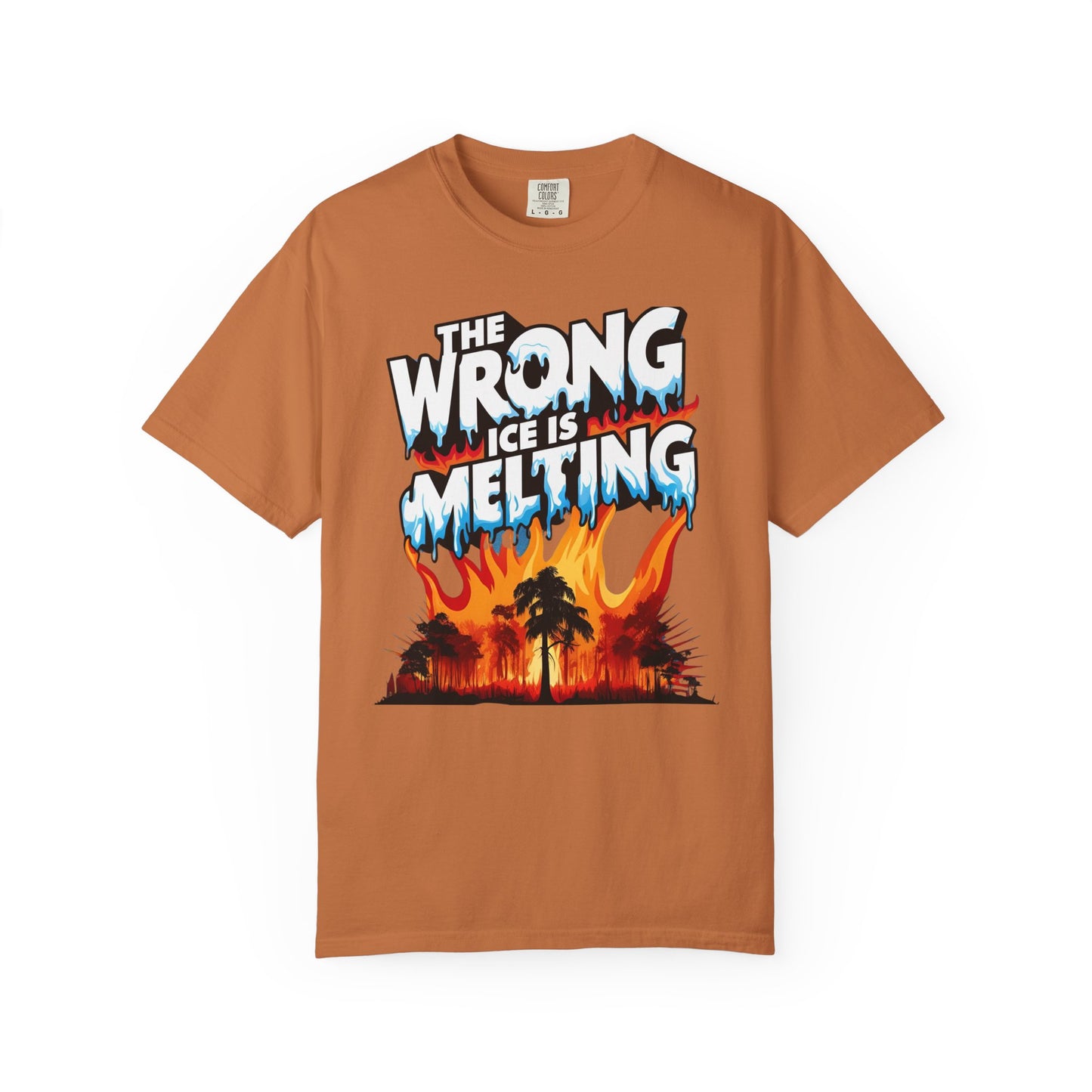 The Wrong Ice Is Melting Eco-Conscious Unisex T-Shirt - Climate Change Awareness Tee, Sustainable Fashion, Environmentalist Gift, Earth Day Apparel, Activism Top