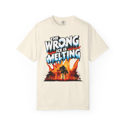 The Wrong Ice Is Melting Eco-Conscious Unisex T-Shirt - Climate Change Awareness Tee, Sustainable Fashion, Environmentalist Gift, Earth Day Apparel, Activism Top
