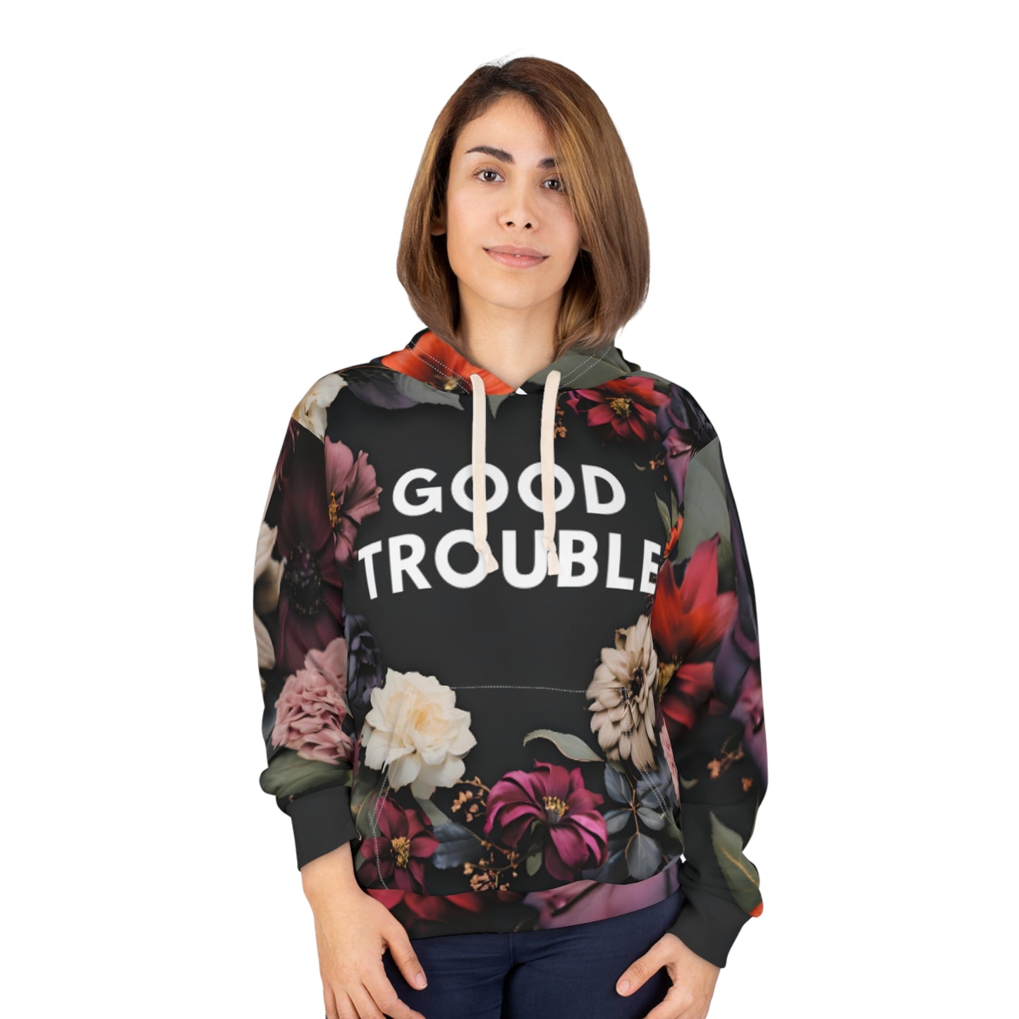 Good Trouble - Unisex Pullover Hoodie (AOP)