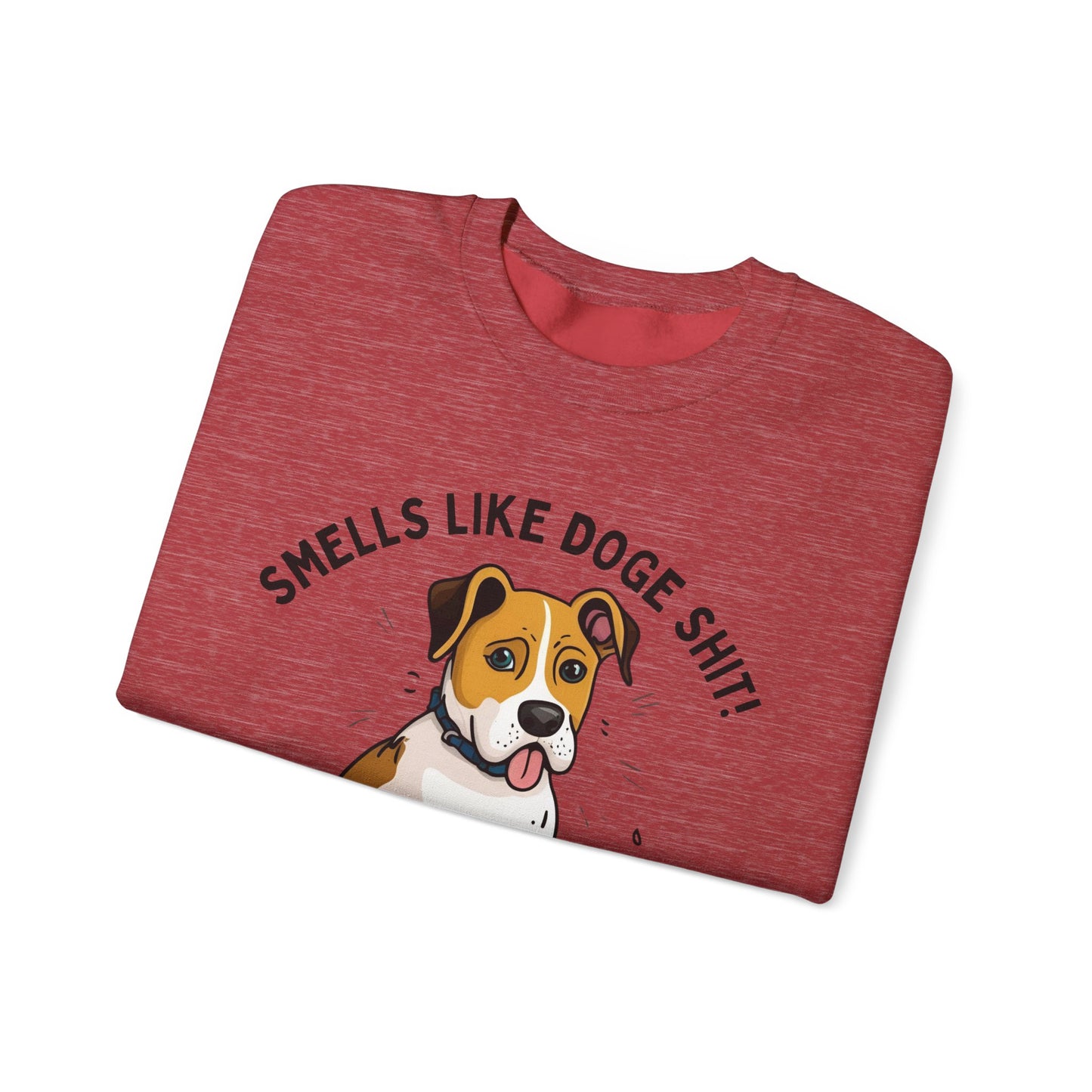 Funny Dog Lover Sweatshirt - 'Smells Like Doge Sh*t!' Crewneck