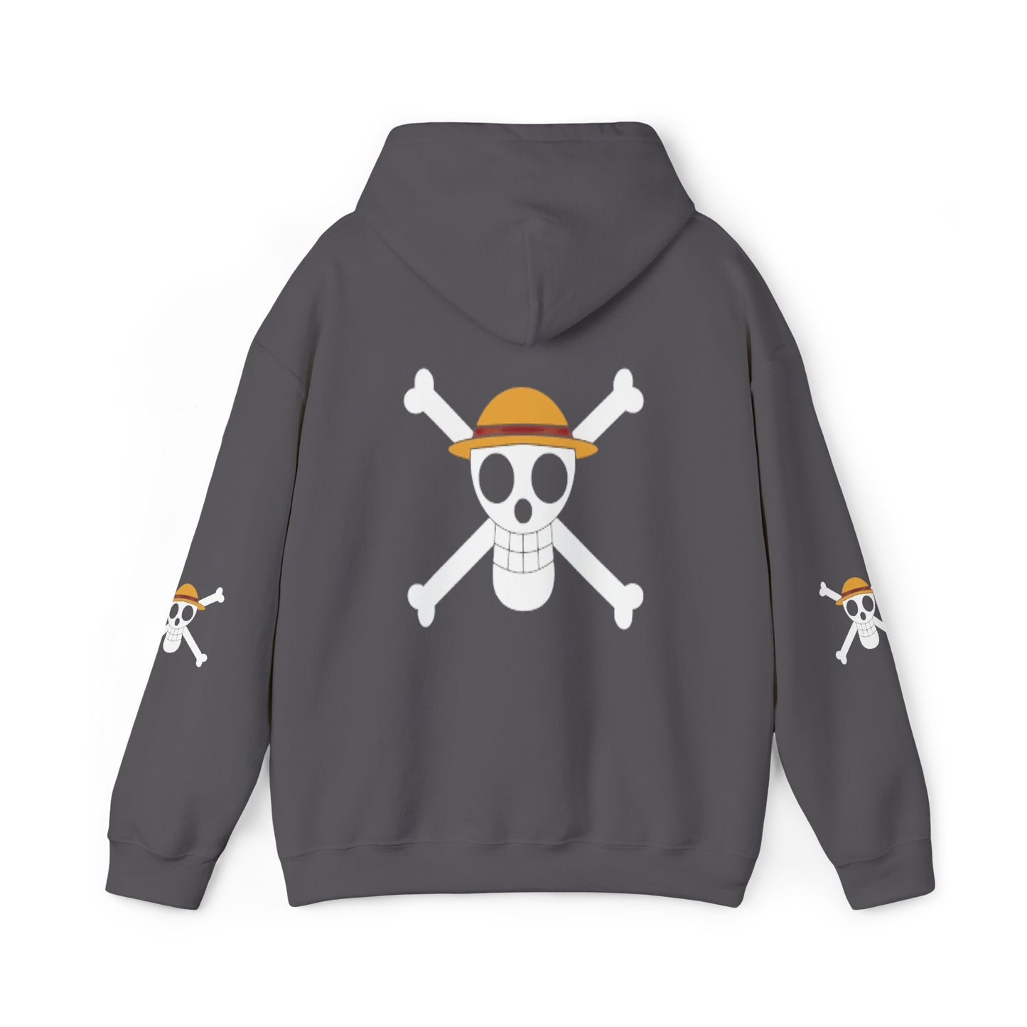 Straw Hat Pirates' Jolly Roger Embroidered Hoodie Design,  Protest streetwear