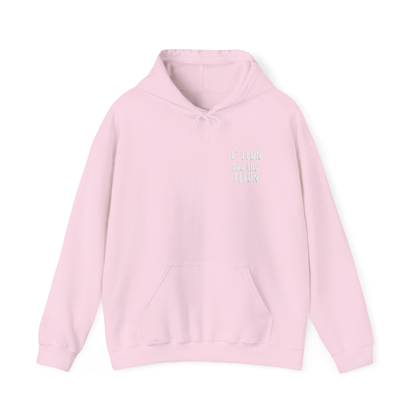 F Elon and the Felon's Heavy Blend Youth Hoodie - Trendy Felon Design