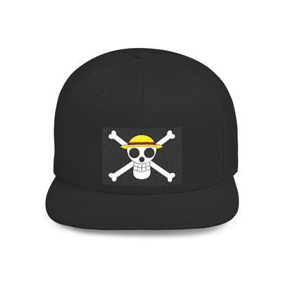 Straw Hat Pirates' Jolly Roger Embroidered Snapback Cap