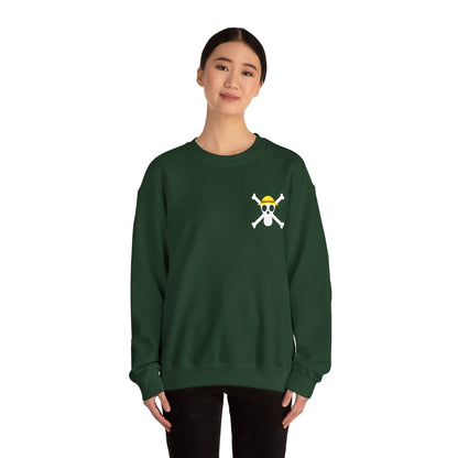 Straw Hat Pirates' Jolly Roger Embroidered Unisex Crewneck Sweatshirt