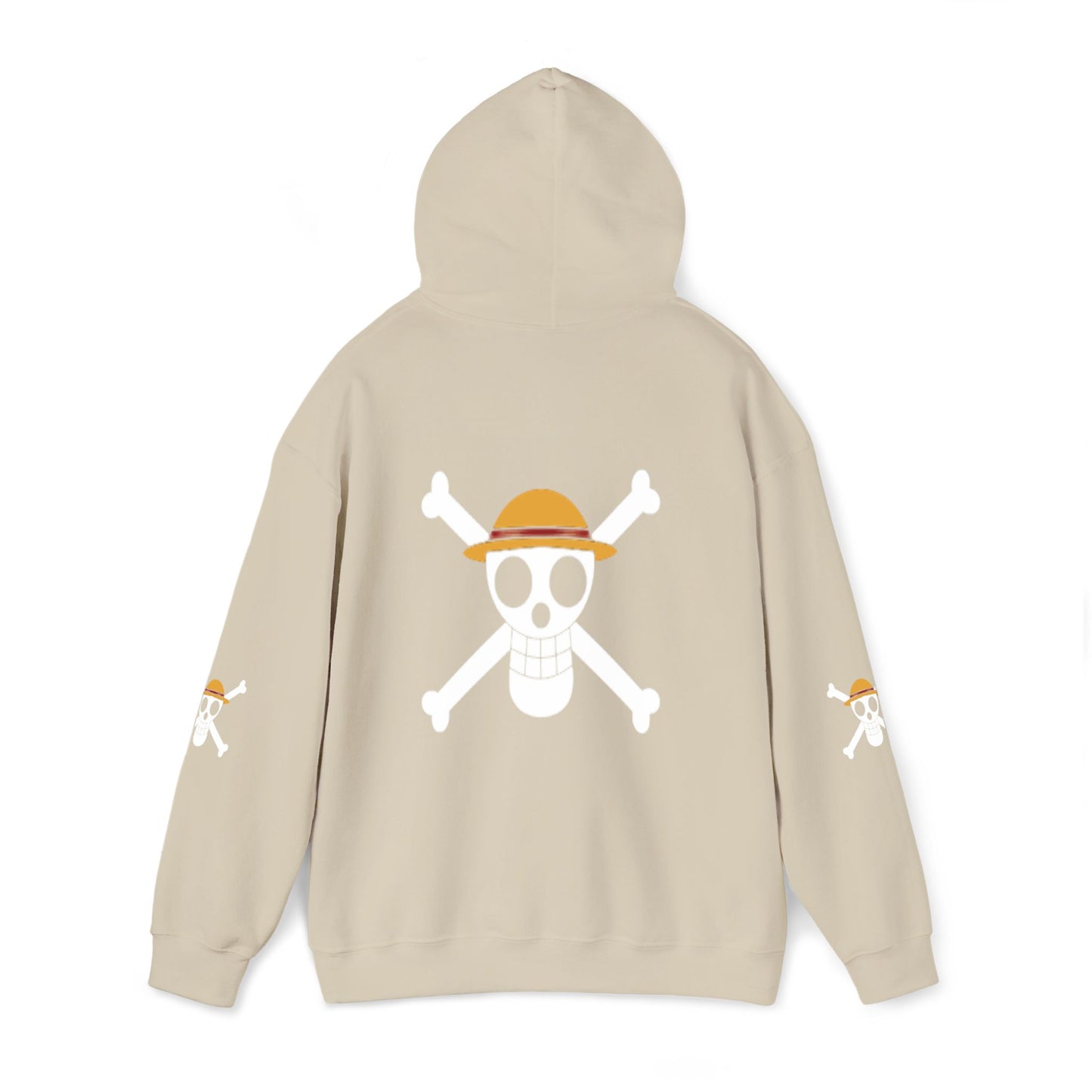 Straw Hat Pirates' Jolly Roger Embroidered Hoodie Design,  Protest streetwear