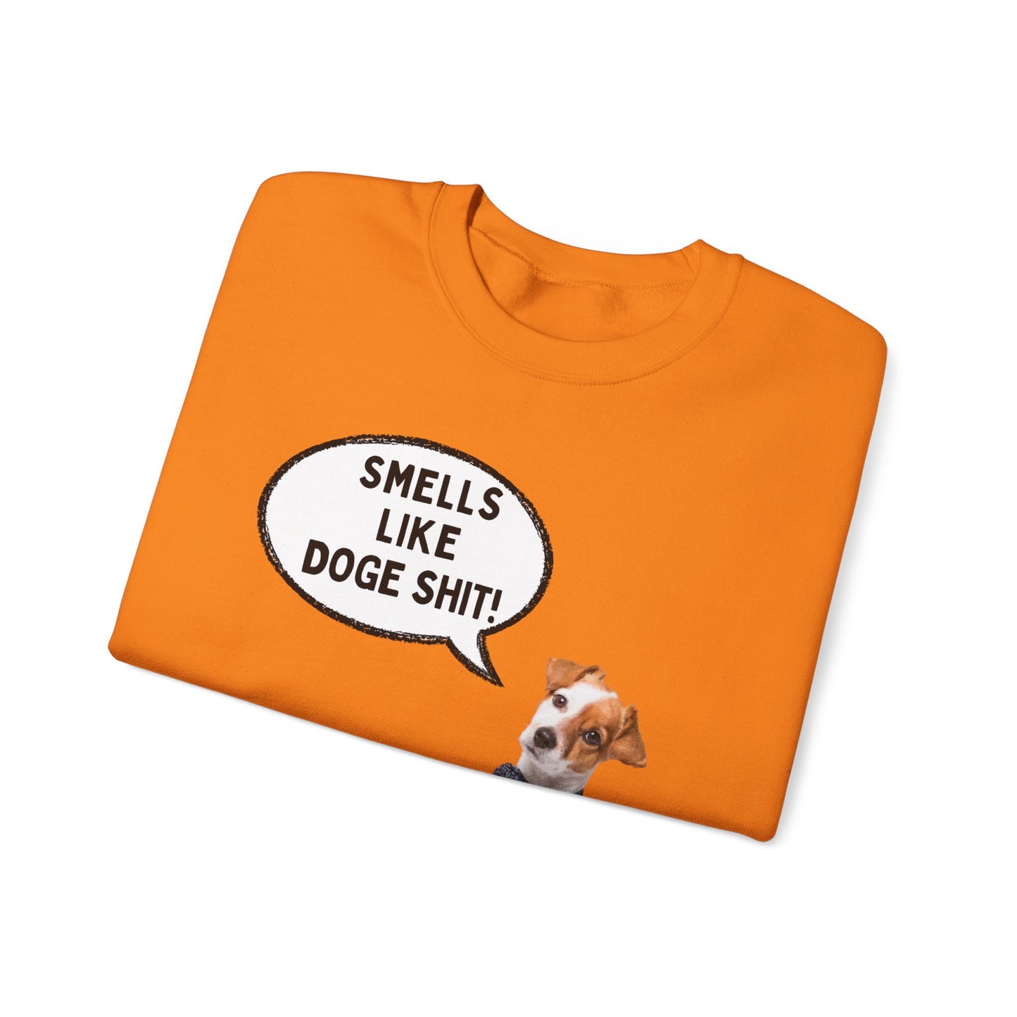 Funny Dog Lover Sweatshirt - 'Smells Like Doge Sh*t!' Crewneck