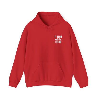 F Elon and the Felon's Heavy Blend Youth Hoodie - Trendy Felon Design