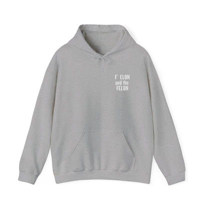 F Elon and the Felon's Heavy Blend Youth Hoodie - Trendy Felon Design