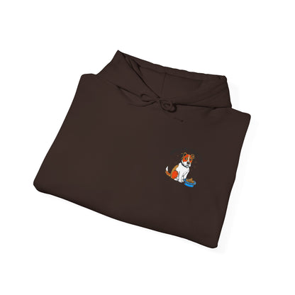 "Smells Like Doge Shit" Embroidered Unisex Heavy Blend Hooded Sweatshirt - Empowering Comfort for Every Occasion