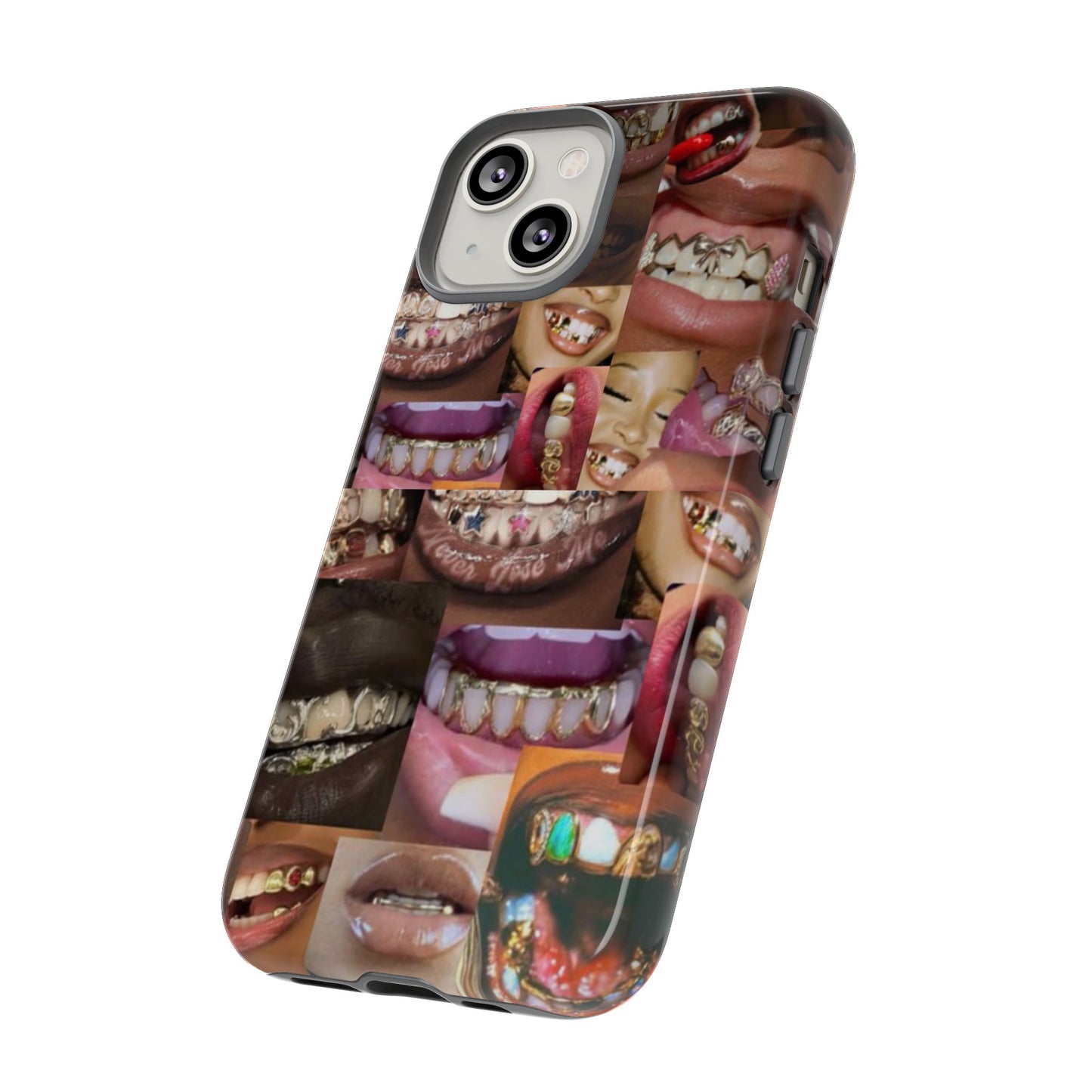 Gold Grillz Bold Phone Case, For The Culture Tough Phone Cover, Statement Accessory, Unique Tech Gift