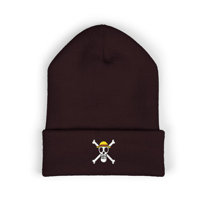 Straw Hat Pirates' Jolly Roger Embroidered Beanie Hat