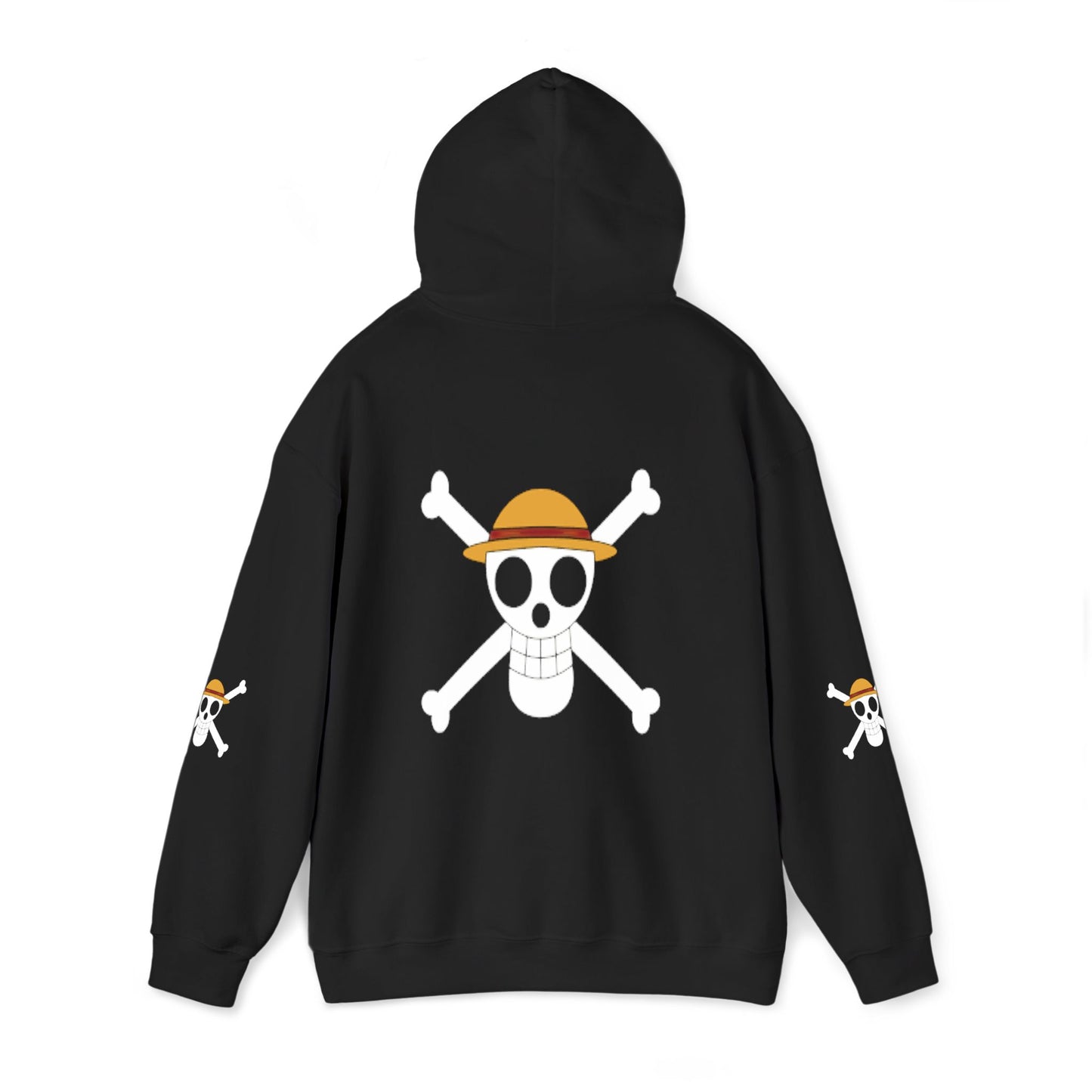 Straw Hat Pirates' Jolly Roger Embroidered Hoodie Design,  Protest streetwear