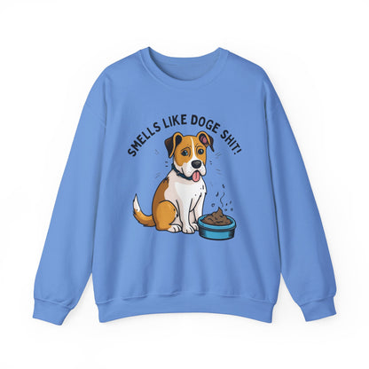 Funny Dog Lover Sweatshirt - 'Smells Like Doge Sh*t!' Crewneck