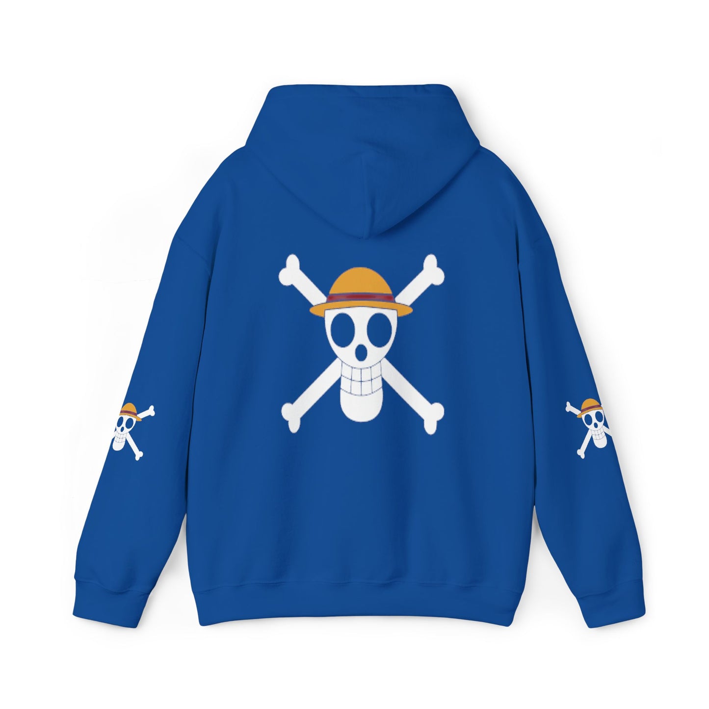 Straw Hat Pirates' Jolly Roger Embroidered Hoodie Design,  Protest streetwear