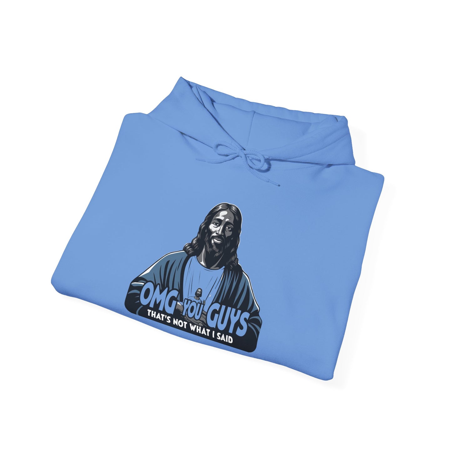 Unisex Heavy Blend™ Hooded Sweatshirt - "Thats Not What I Said Jesus" Humor