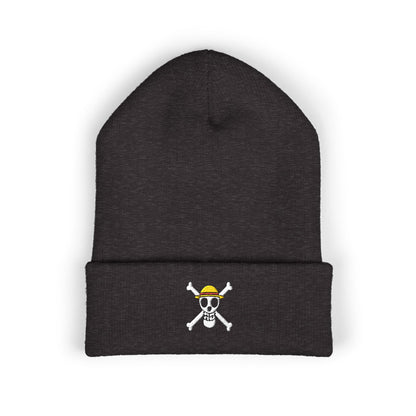 Straw Hat Pirates' Jolly Roger Embroidered Beanie Hat