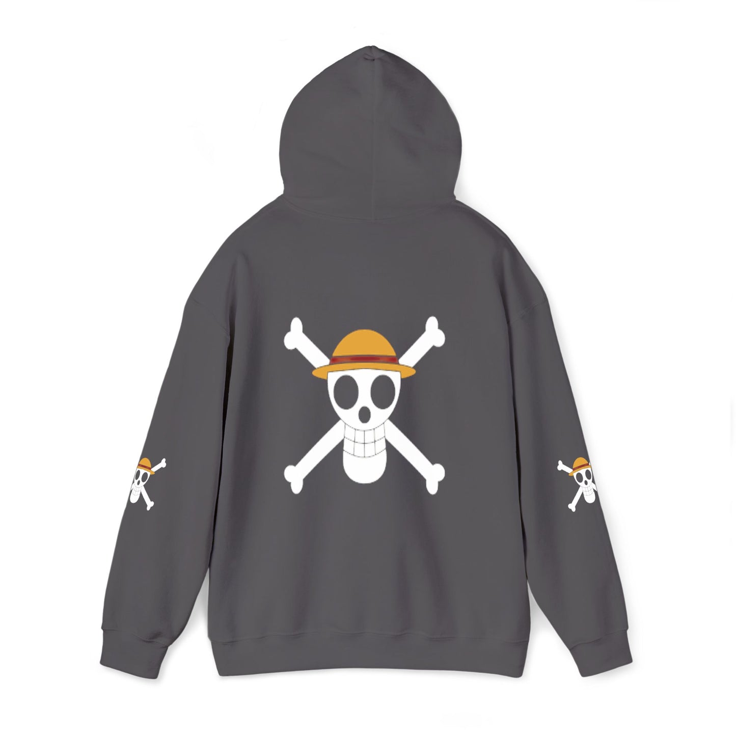 Straw Hat Pirates' Jolly Roger Embroidered Hoodie Design,  Protest streetwear