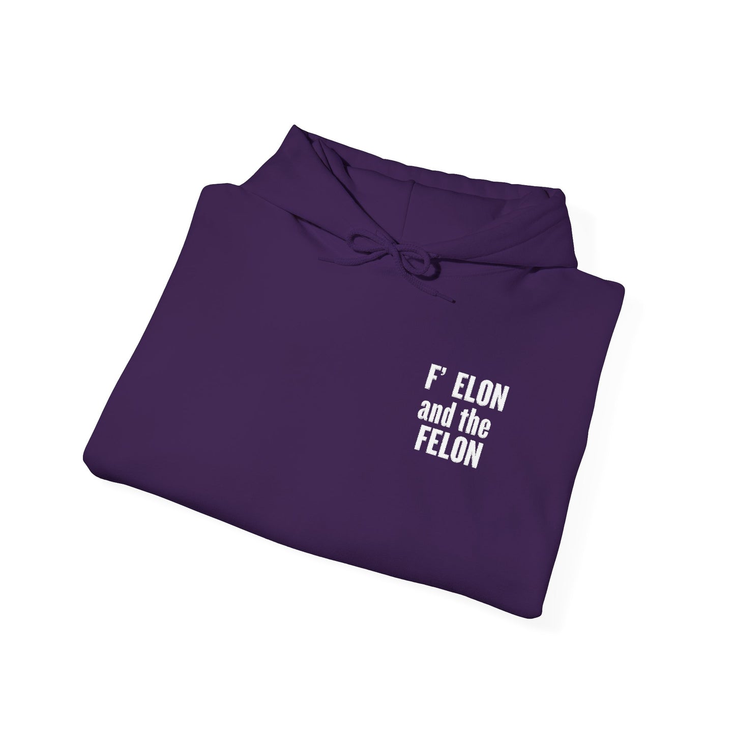 F Elon and the Felon's Heavy Blend Youth Hoodie - Trendy Felon Design