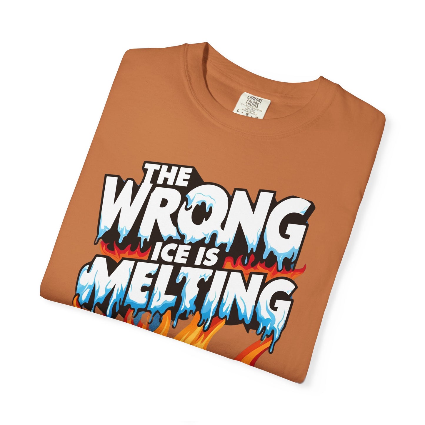The Wrong Ice Is Melting Eco-Conscious Unisex T-Shirt - Climate Change Awareness Tee, Sustainable Fashion, Environmentalist Gift, Earth Day Apparel, Activism Top