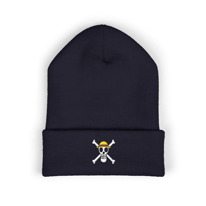 Straw Hat Pirates' Jolly Roger Embroidered Beanie Hat