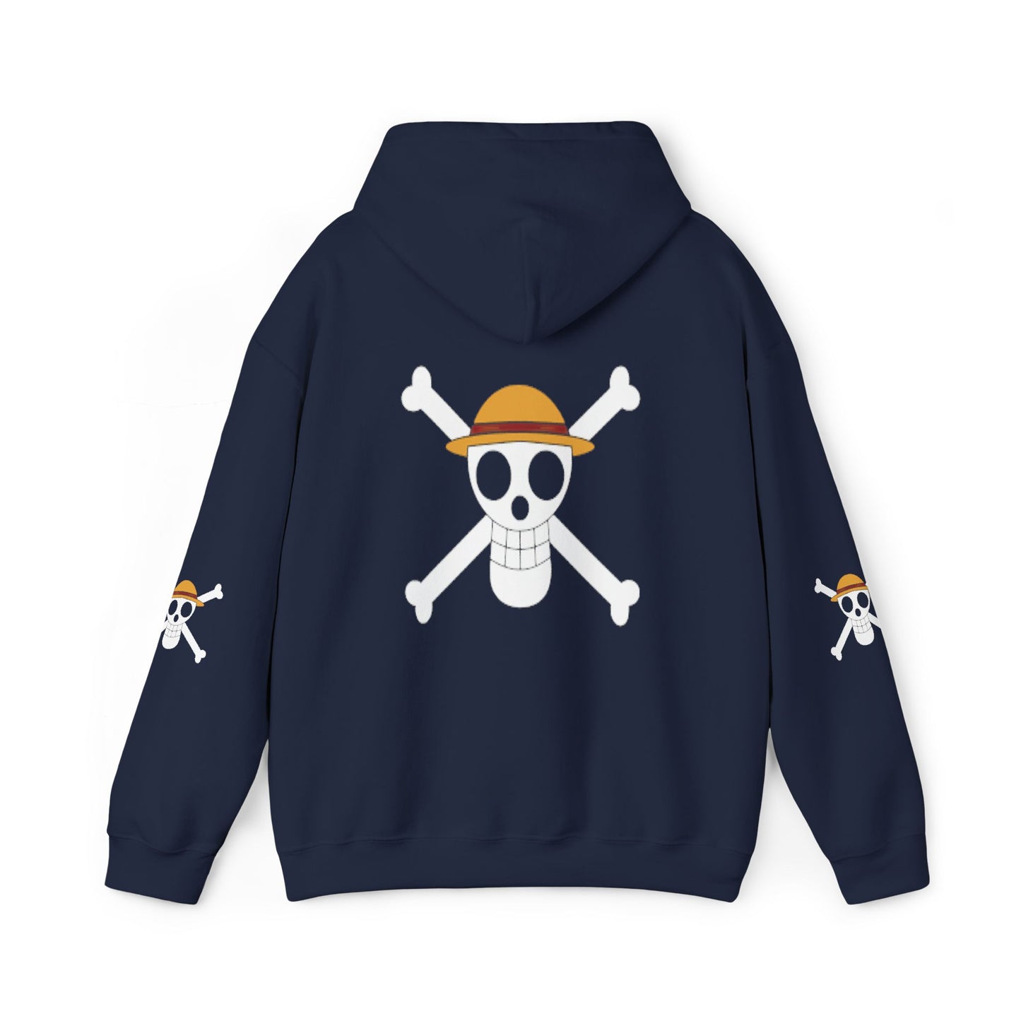 Straw Hat Pirates' Jolly Roger Embroidered Hoodie Design,  Protest streetwear