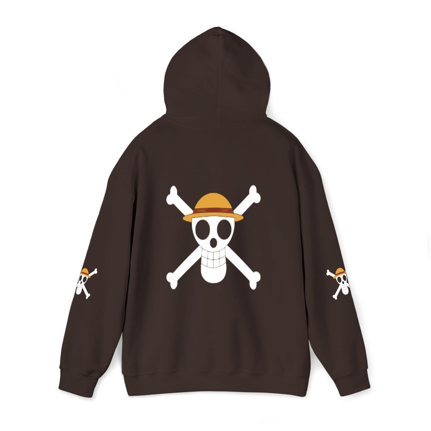 Straw Hat Pirates' Jolly Roger Embroidered Hoodie Design,  Protest streetwear