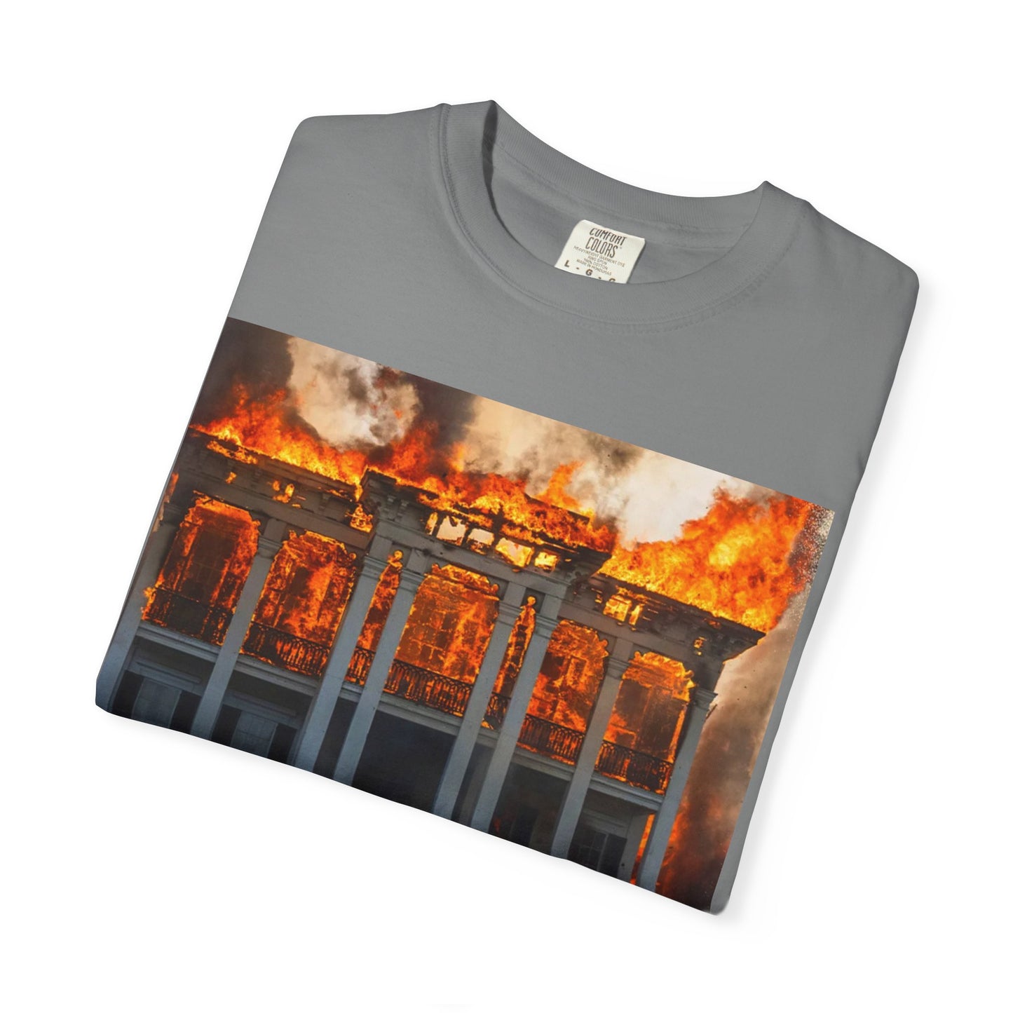Nottoway Plantation - Juneteenth Gift - Unisex Garment-Dyed T-shirt