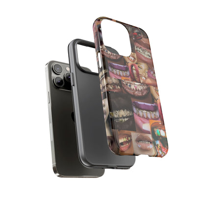 Gold Grillz Bold Phone Case, For The Culture Tough Phone Cover, Statement Accessory, Unique Tech Gift