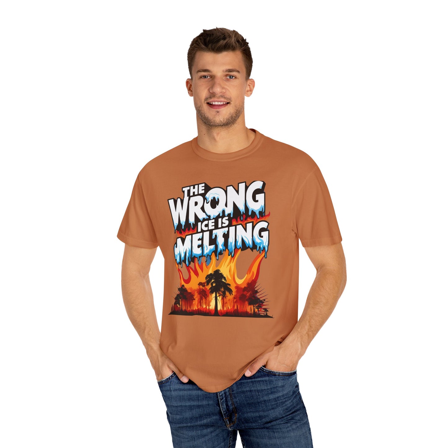 The Wrong Ice Is Melting Eco-Conscious Unisex T-Shirt - Climate Change Awareness Tee, Sustainable Fashion, Environmentalist Gift, Earth Day Apparel, Activism Top