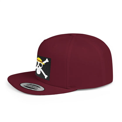Straw Hat Pirates' Jolly Roger Embroidered Snapback Cap