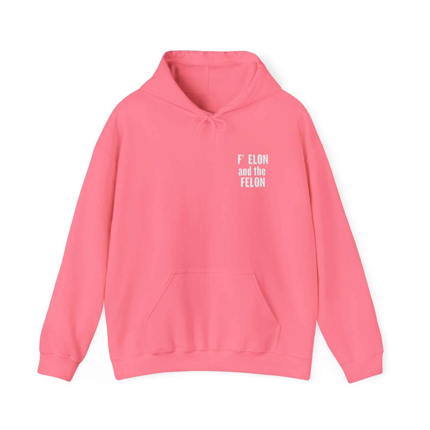 F Elon and the Felon's Heavy Blend Youth Hoodie - Trendy Felon Design