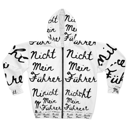 Nicht Mein Führer - Unisex Zip Hoodie (AOP)