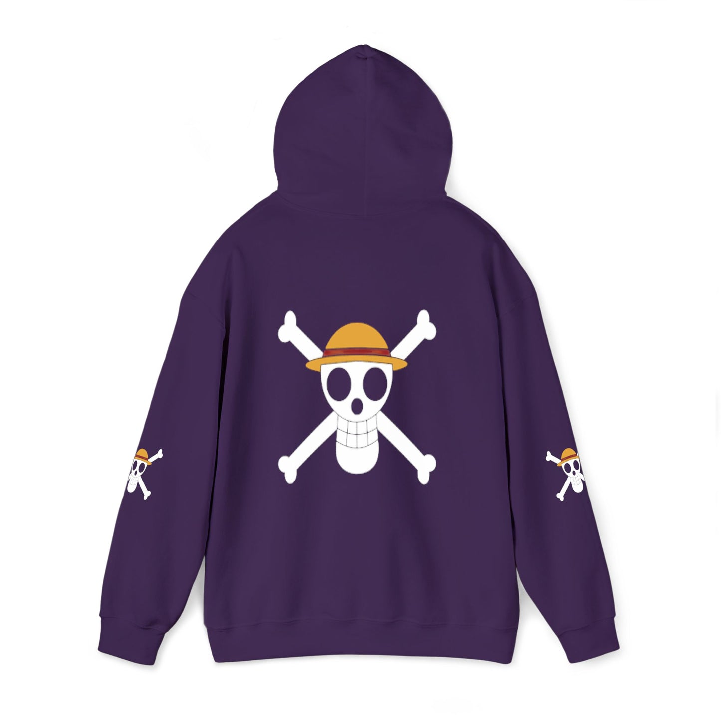 Straw Hat Pirates' Jolly Roger Embroidered Hoodie Design,  Protest streetwear