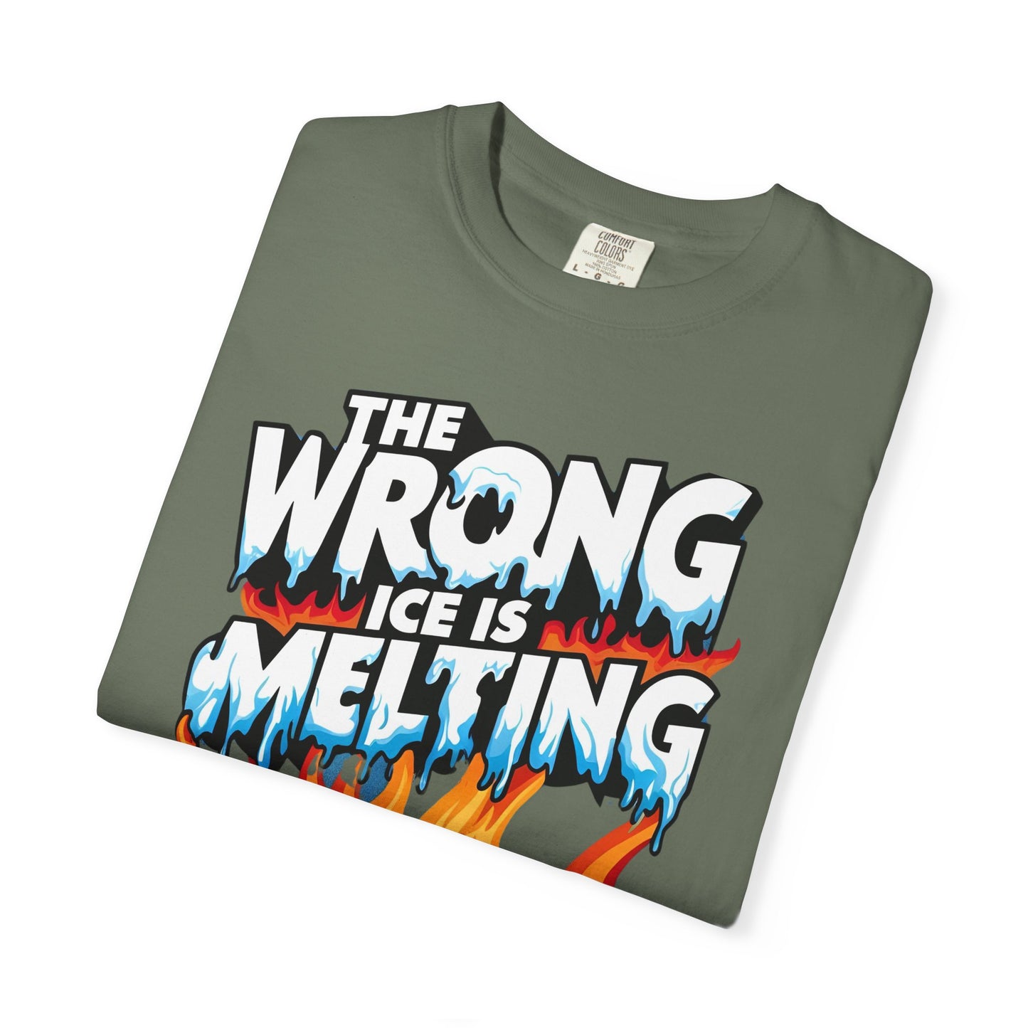 The Wrong Ice Is Melting Eco-Conscious Unisex T-Shirt - Climate Change Awareness Tee, Sustainable Fashion, Environmentalist Gift, Earth Day Apparel, Activism Top