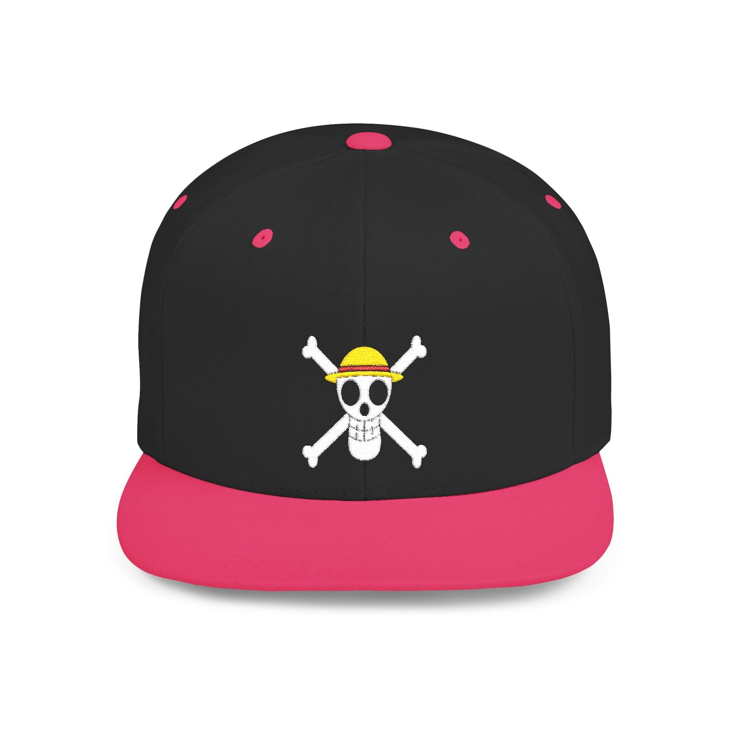 Straw Hat Pirates' Jolly Roger Embroidered Snapback Cap