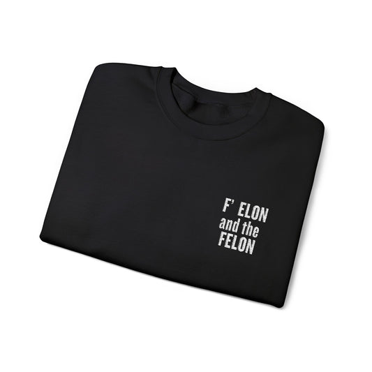 F elon and the Felon Unisex Heavy Blend™ Crewneck Sweatshirt - Comfy Streetwear for Casual Days