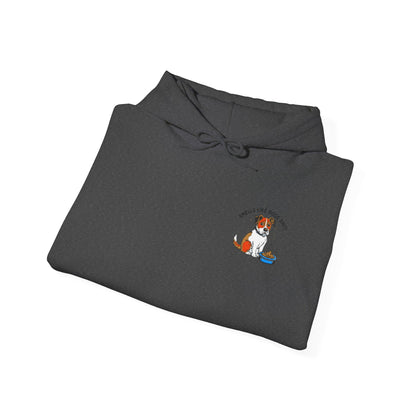"Smells Like Doge Shit" Embroidered Unisex Heavy Blend Hooded Sweatshirt - Empowering Comfort for Every Occasion
