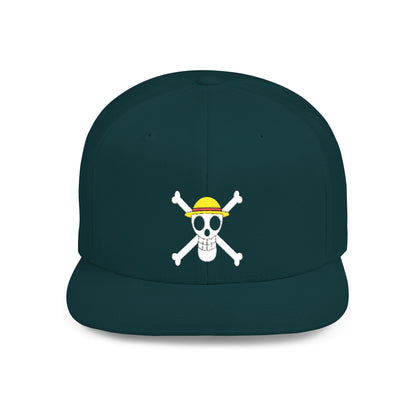 Straw Hat Pirates' Jolly Roger Embroidered Snapback Cap