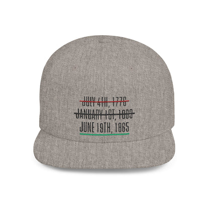 Juneteenth Embroidered Snapback Cap