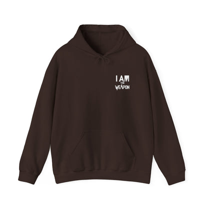 I Am The Weapon Unisex Heavy Blend Hooded Sweatshirt - Empowering Comfort for Every Occasion
