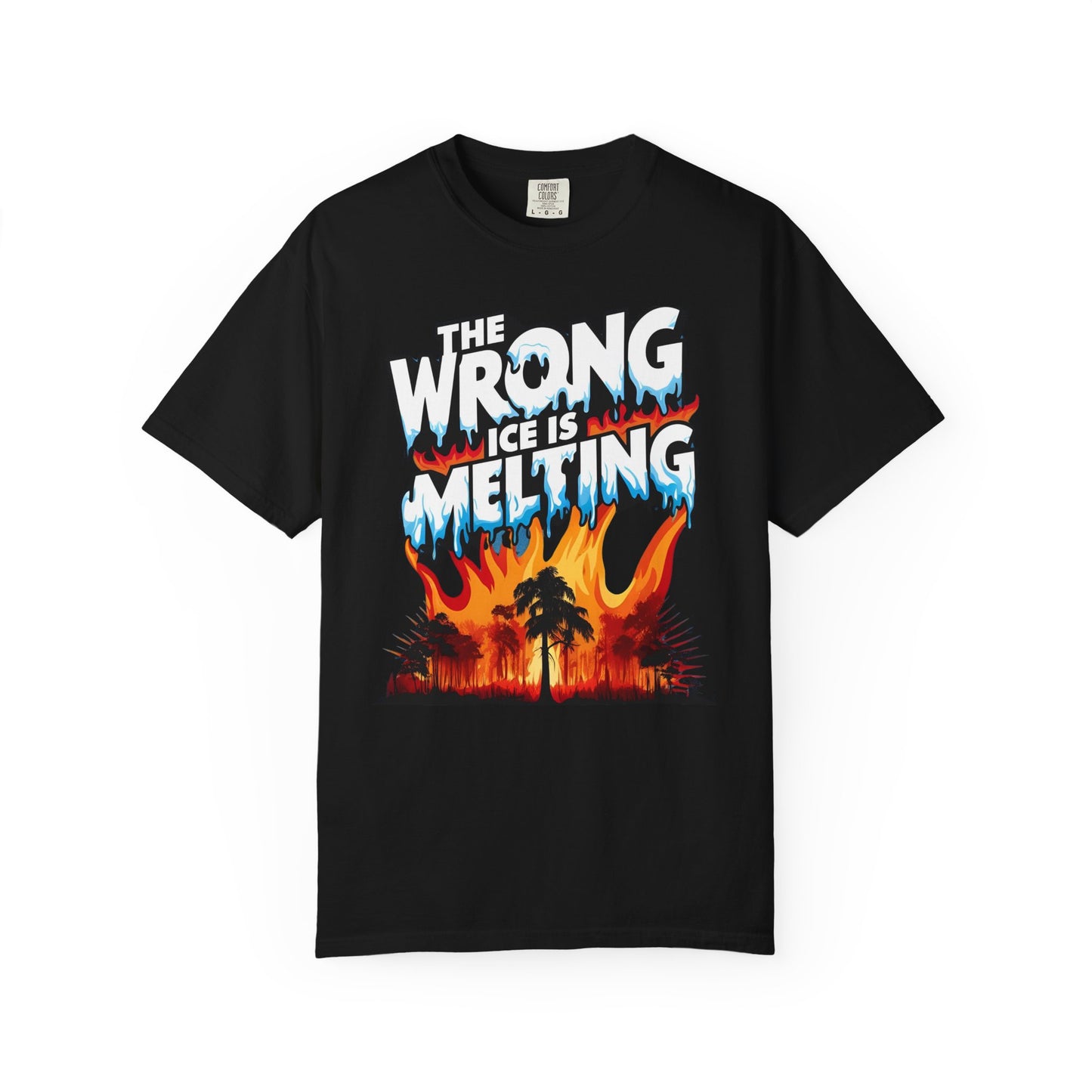 The Wrong Ice Is Melting Eco-Conscious Unisex T-Shirt - Climate Change Awareness Tee, Sustainable Fashion, Environmentalist Gift, Earth Day Apparel, Activism Top