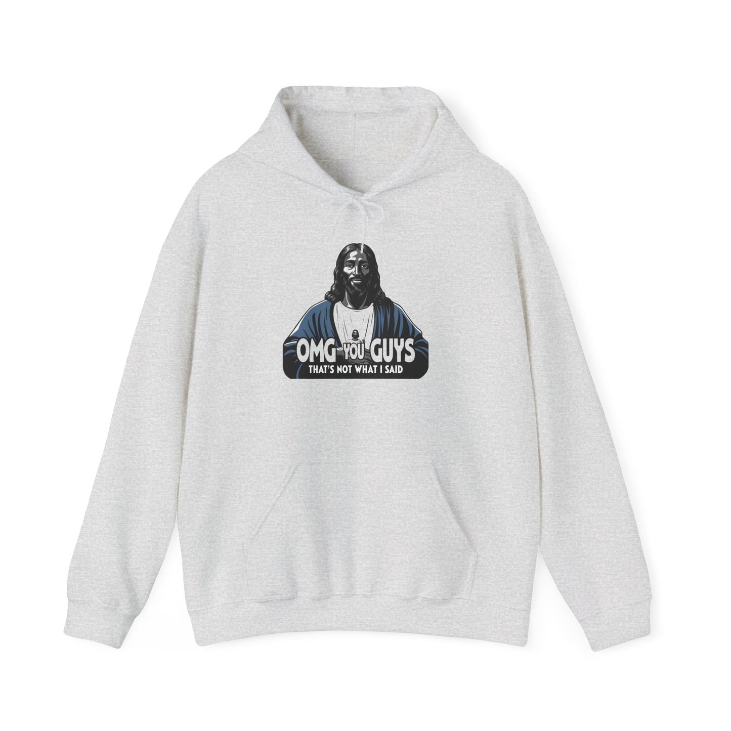Unisex Heavy Blend™ Hooded Sweatshirt - "Thats Not What I Said Jesus" Humor